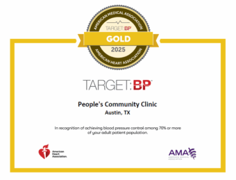 People’s Community Clinic Earns National Recognition for Helping Patients Control Blood Pressure