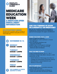 Medicare Education Week & Medicare Open Enrollment Information