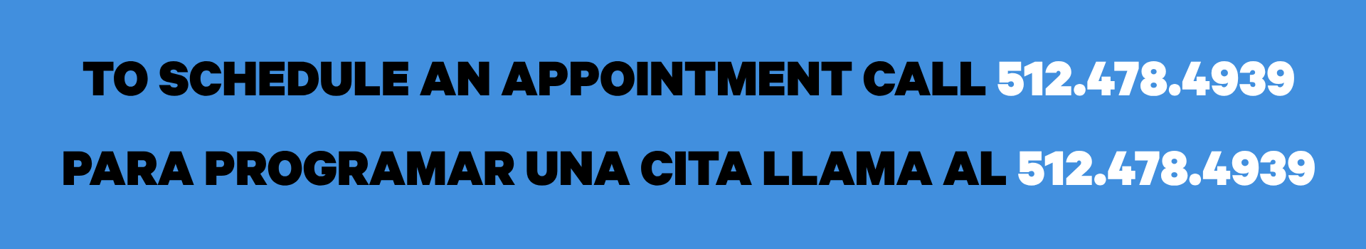 TO SCHEDULE AN APPOINTMENT
